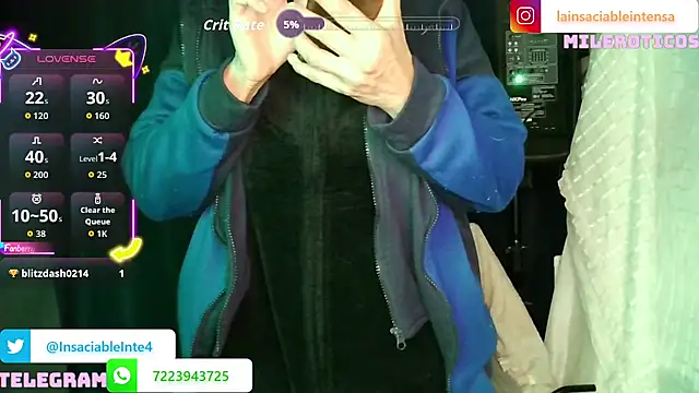 Chat XXX ao vivo de LaInsaciableIntensa