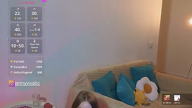 Chatroom XXX en direct de Jennyviva