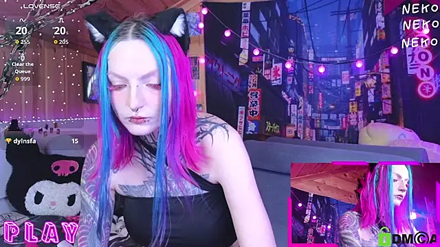 NekoCyber élő XXX-chatje