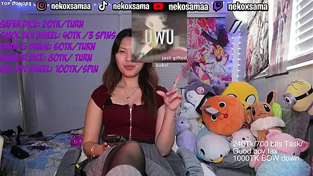 NekoxSama Adlı Modelin Canlı XXX Sohbeti