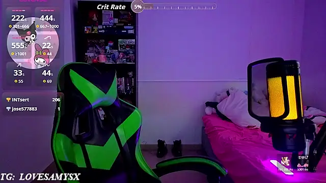 Lovelyamyy élő XXX-chatje