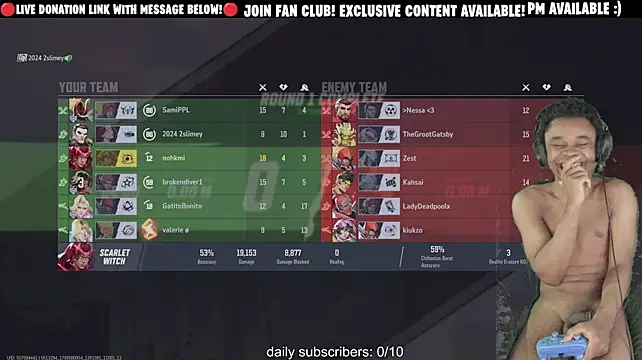 הופעת וובקאם של lovemirgaming