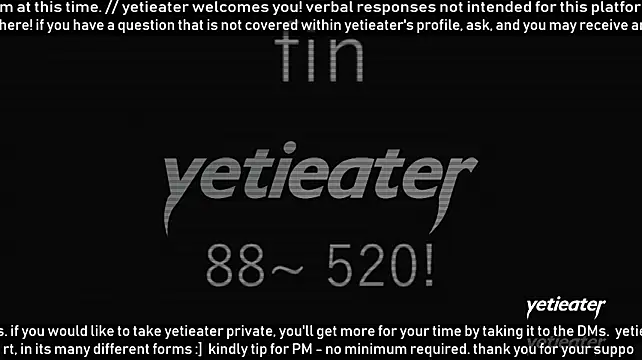 Show modela yetieater na web-kameri