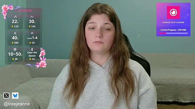 TreeJeanne Chat XXX in diretta