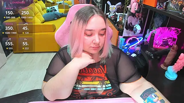 Softie_Sofy - Fuck pussy with big black toy!~ (☆▽☆)