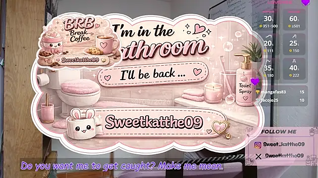 แชท XXX สดของ Sweetkatthe09