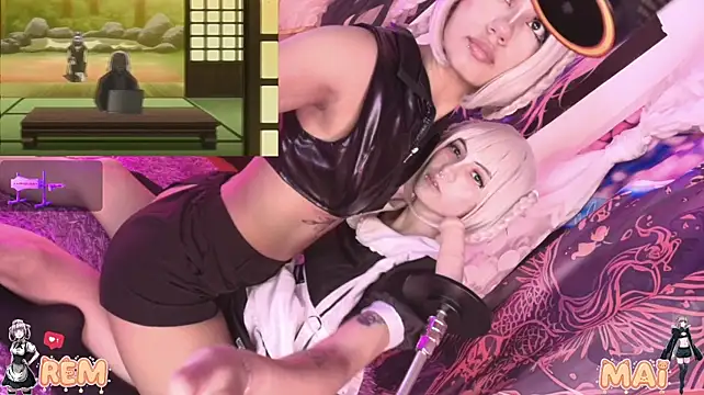 Mai-- - masturbation on with breasts😈