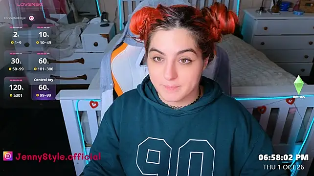 Chatroom XXX en direct de jennystyle