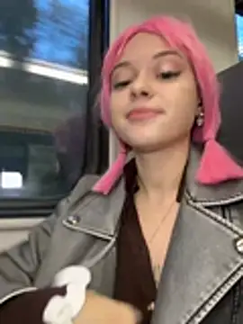 TimesSquare_ - Pussy fuck BigBlackDildo on train+squirt