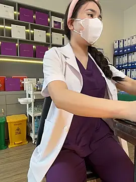 Secretly_masturbating - Female nurse masturbating in the clinic