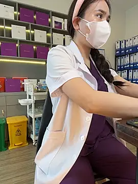 Secretly_masturbating - Female nurse masturbating in the clinic