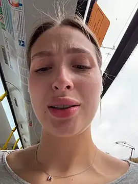 Coconut_milk - Play with nipples+pinch it in public