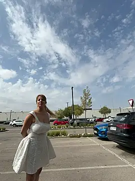 Jordynjace - Naked ride dildo in the car