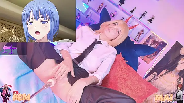 Mai-- - kiss between mai and rem🤤