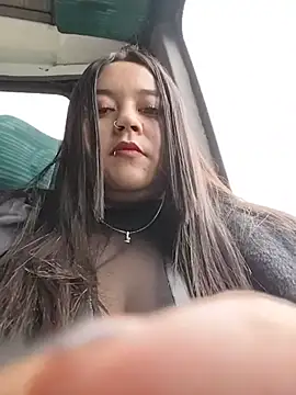Cristal__04 - Oiling breasts in public