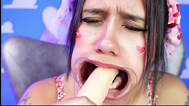 Foxy_samy - destroyed make up with sloppy saliva