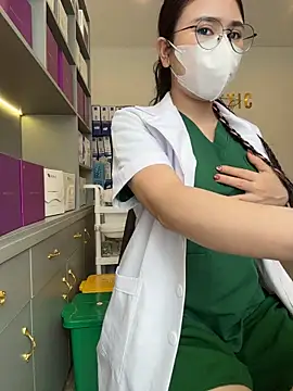 Secretly_masturbating - Female nurse masturbating in the clinic