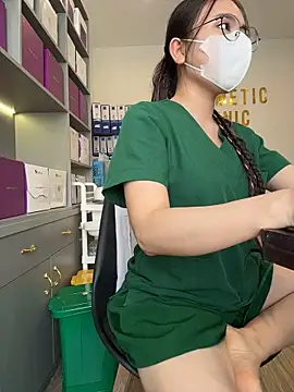 Secretly_masturbating - Female nurse masturbating in the clinic