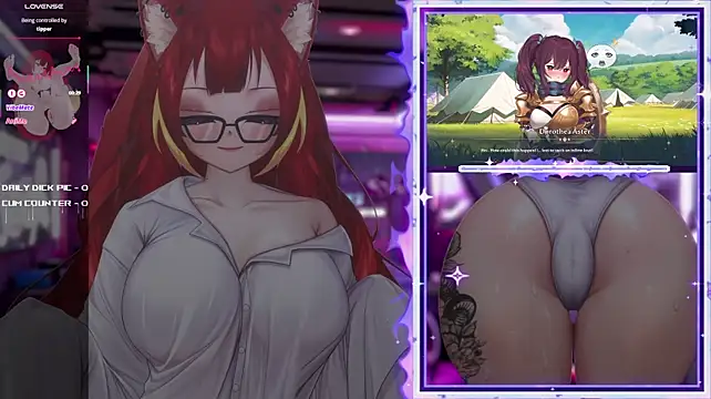 LewdFoxy_VT - Good evening Kira! Glasses + Tail