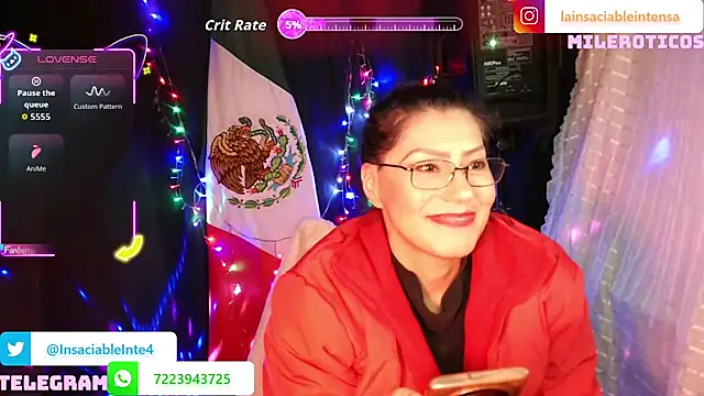 Chat XXX ao vivo de LaInsaciableIntensa