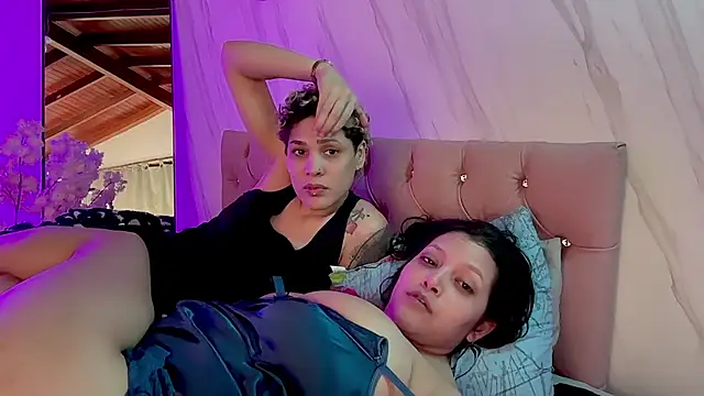 MarcellaGriffin - Lesbian Show// Topless and suck titts
