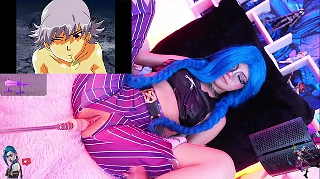 Jinx-- - clamps on Jinx's nipples 🤩