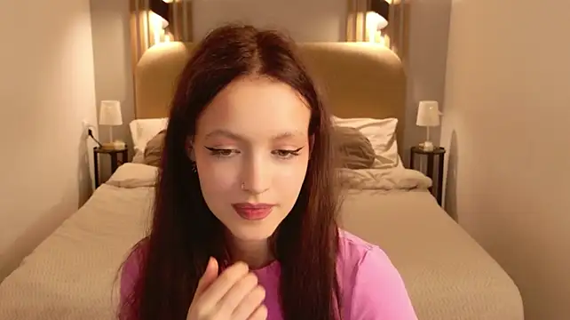 SallyPinkman - play with nipples through the top