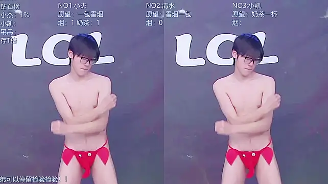 Show de LOL-010 na webcam