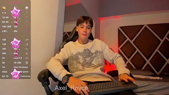 Chat +18 de Axel_Royce ao vivo