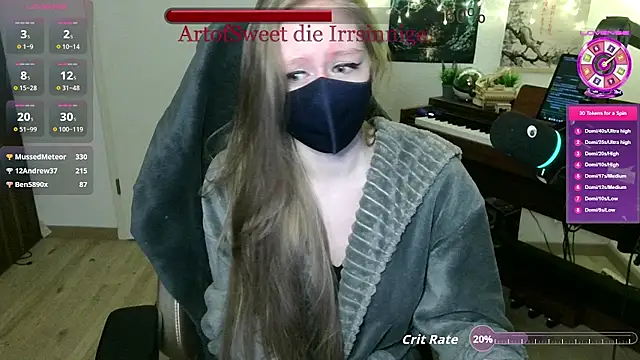 ArtofSweet élő XXX-chatje