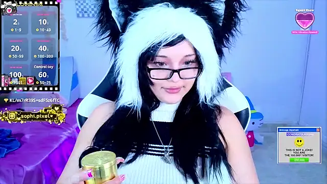 Chat +18 de sophiepixel ao vivo