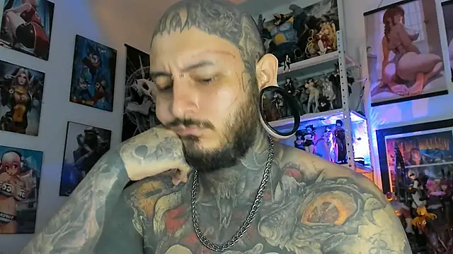 Show de DEATHINK666XX na webcam
