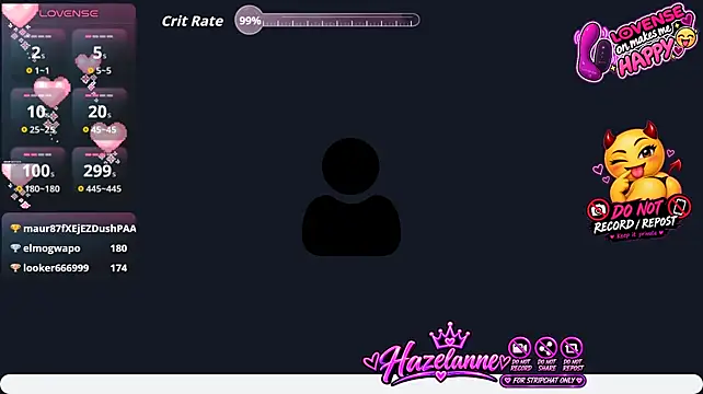 Chatroom XXX en direct de Hazelanne