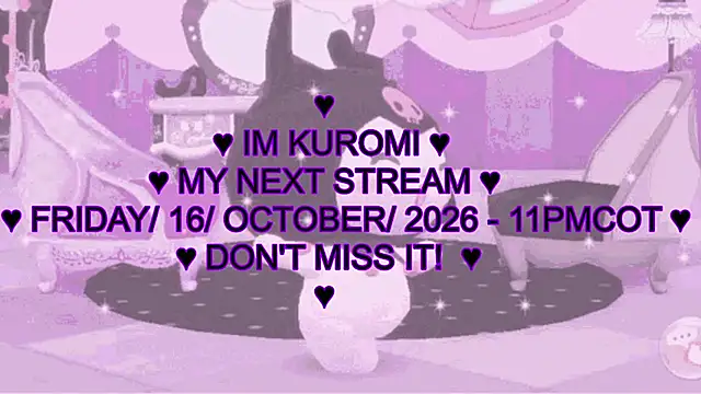 Kuromii_ Adlı Modelin Canlı XXX Sohbeti
