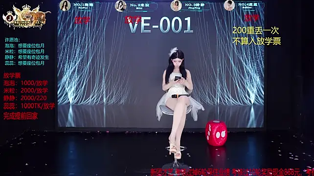VE-001 élő XXX-chatje
