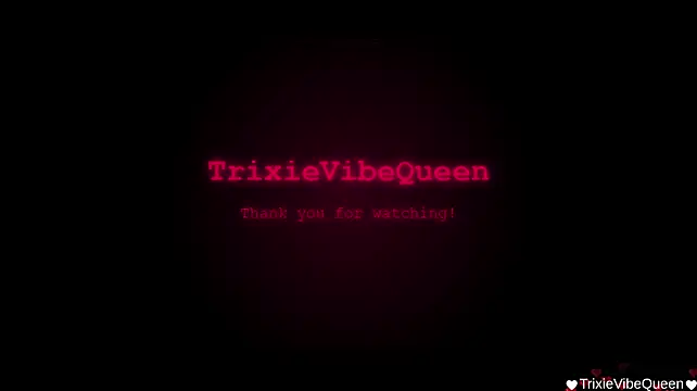 Show de TrixieVibeQueen na webcam