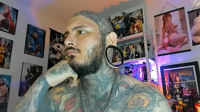 Show de DEATHINK666XX na webcam