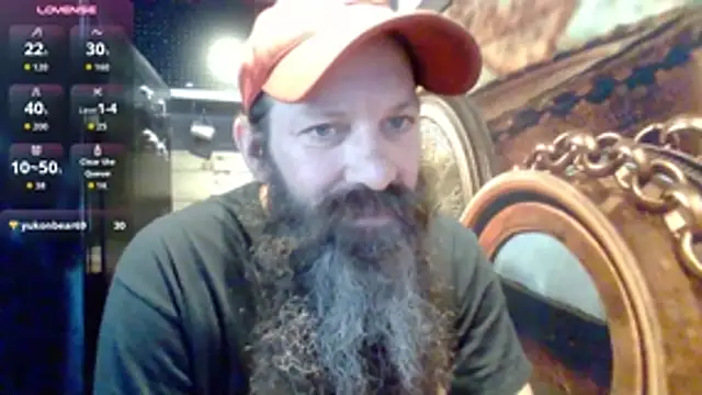 הופעת וובקאם של sit-on-my-beard