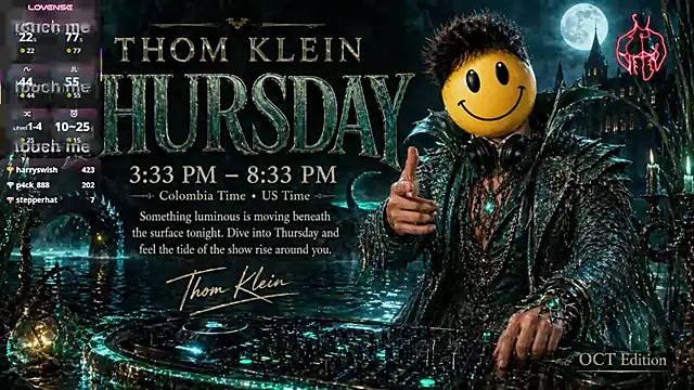 Show de thomklein na webcam