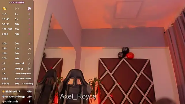 Chat +18 de Axel_Royce ao vivo
