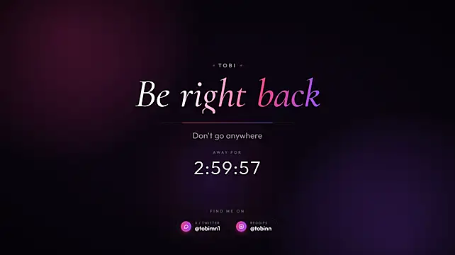 tobinm Live XXX-chat